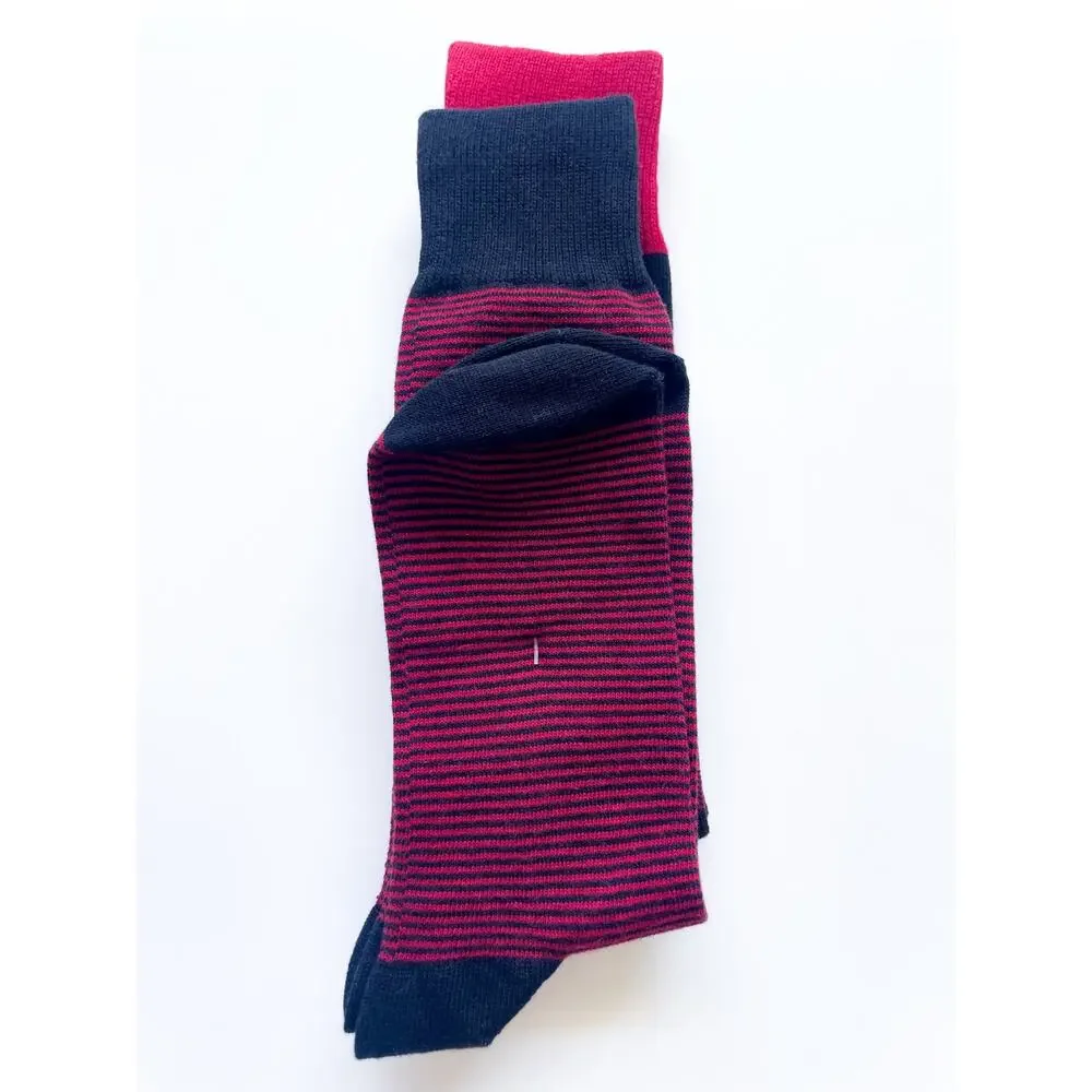 New Mens Polo Ralph Lauren Men's Black and Red Plaid Checked Holiday Dress Socks